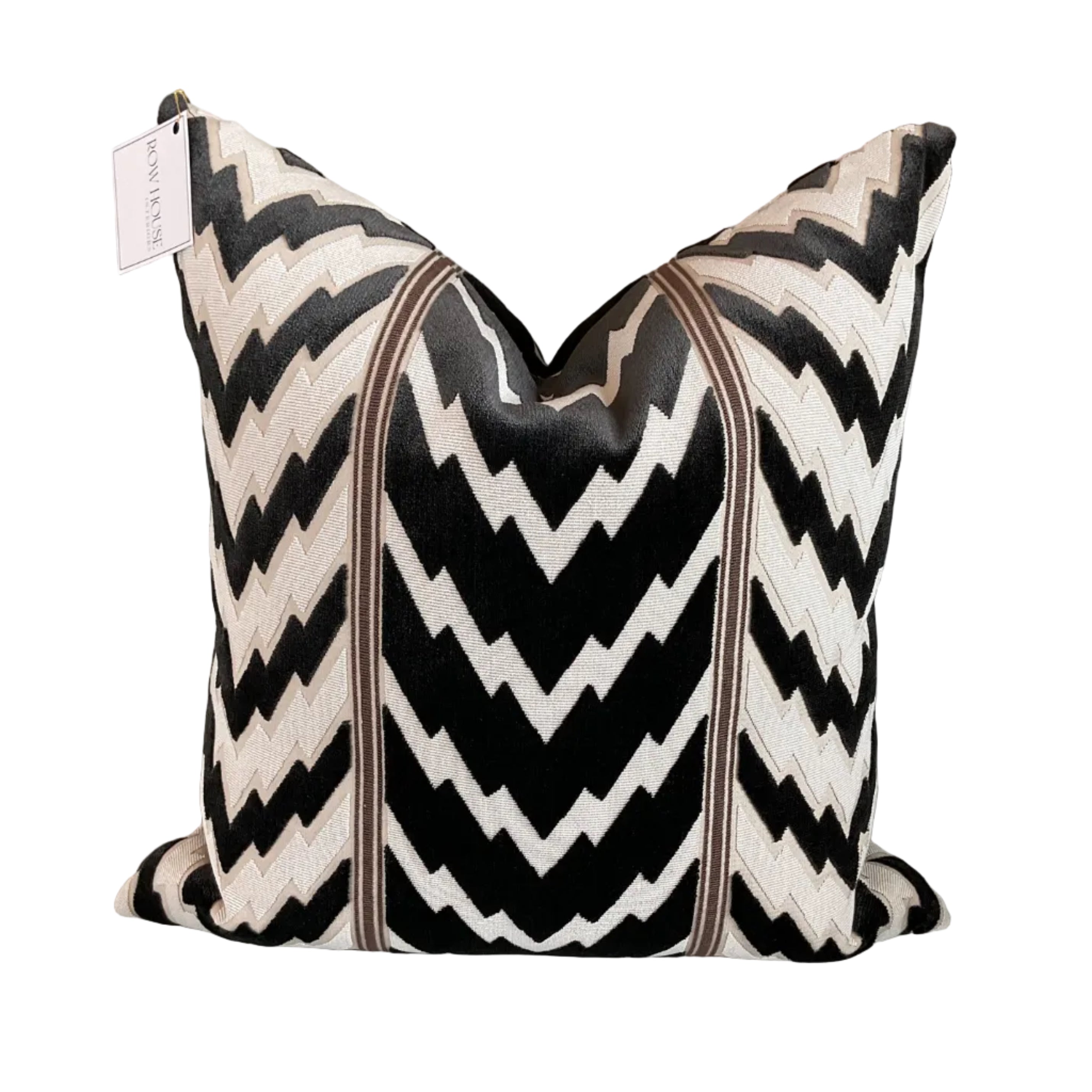 Zig Zag Velvet Pillow