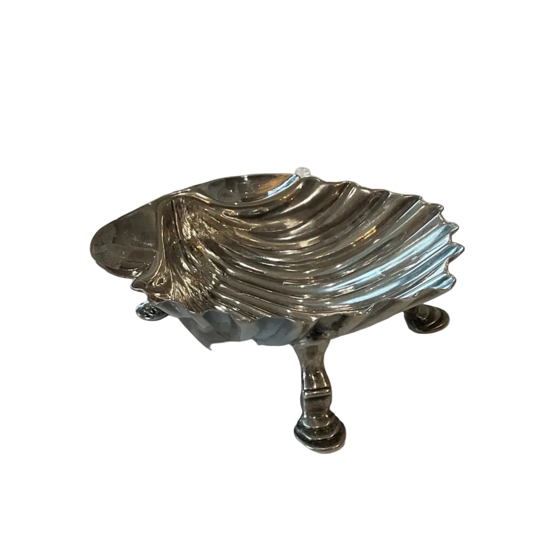 British Sterling Silver Shell Dish