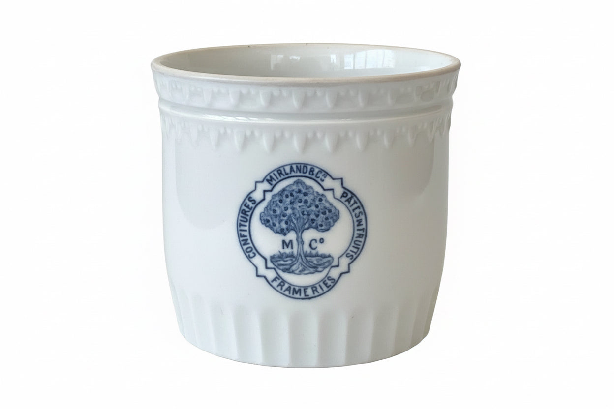 Blue and White Vintage French Marmalade Jars