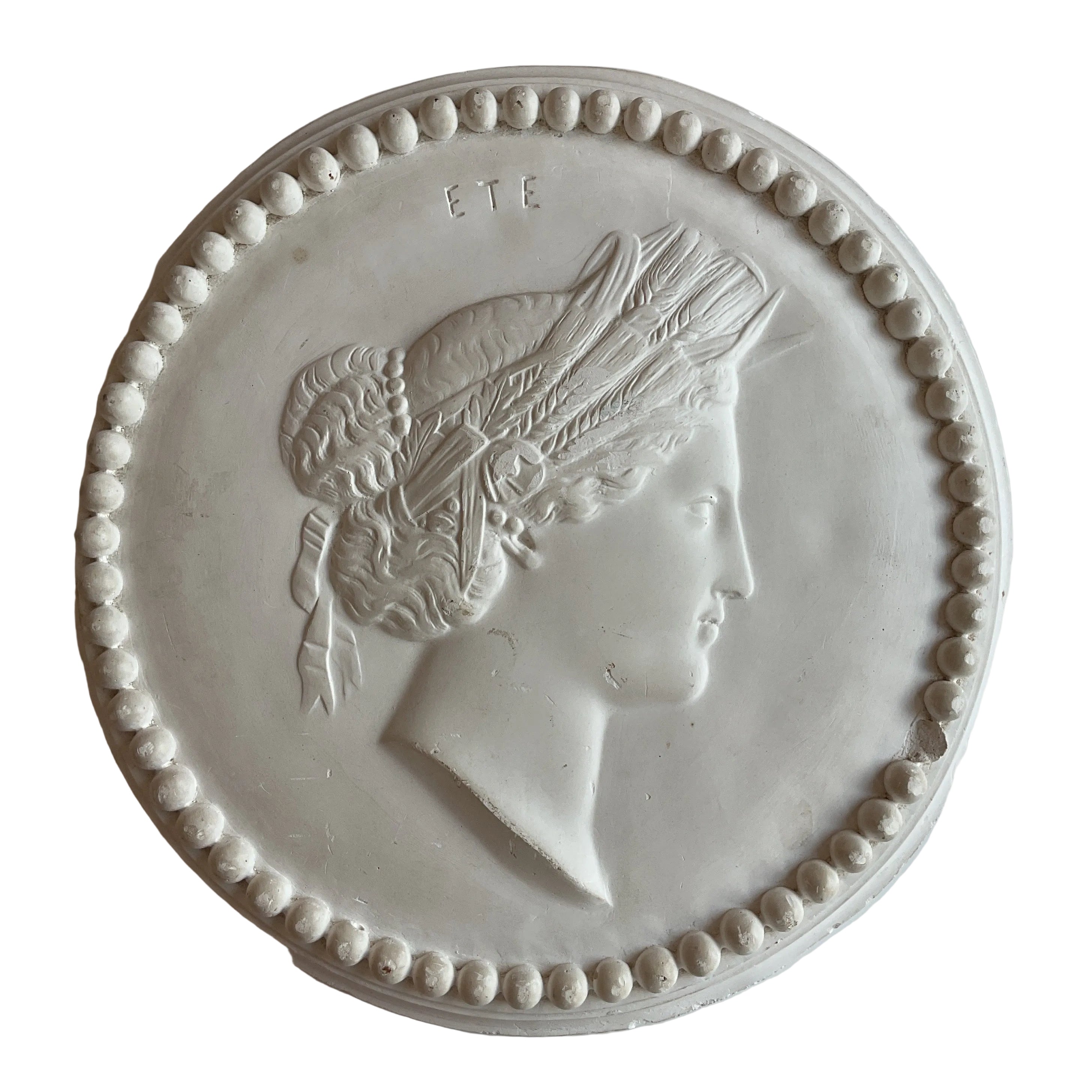 Antique Plaster Stucco Medallion