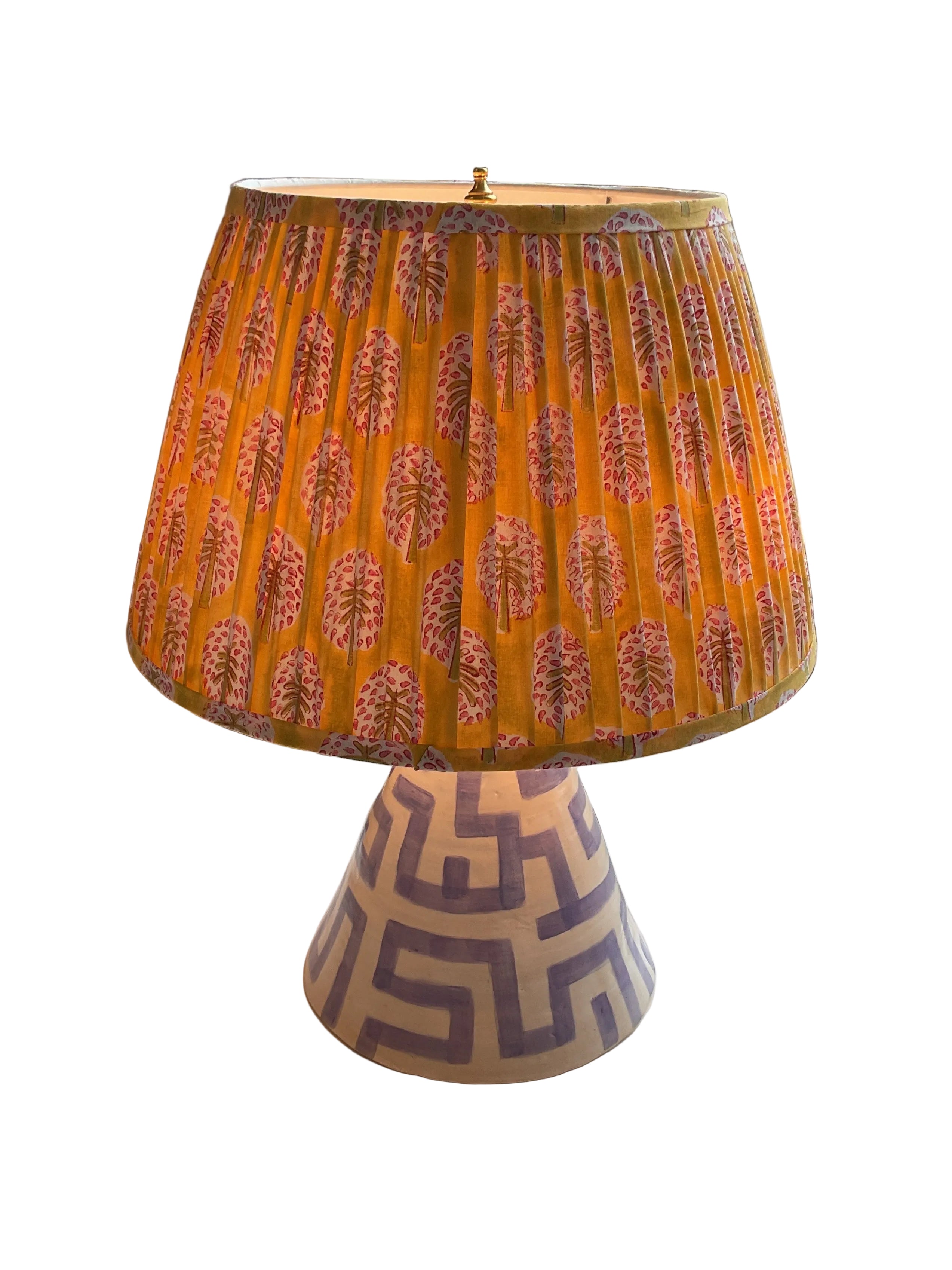 Custom Lamp with Fabric Shade