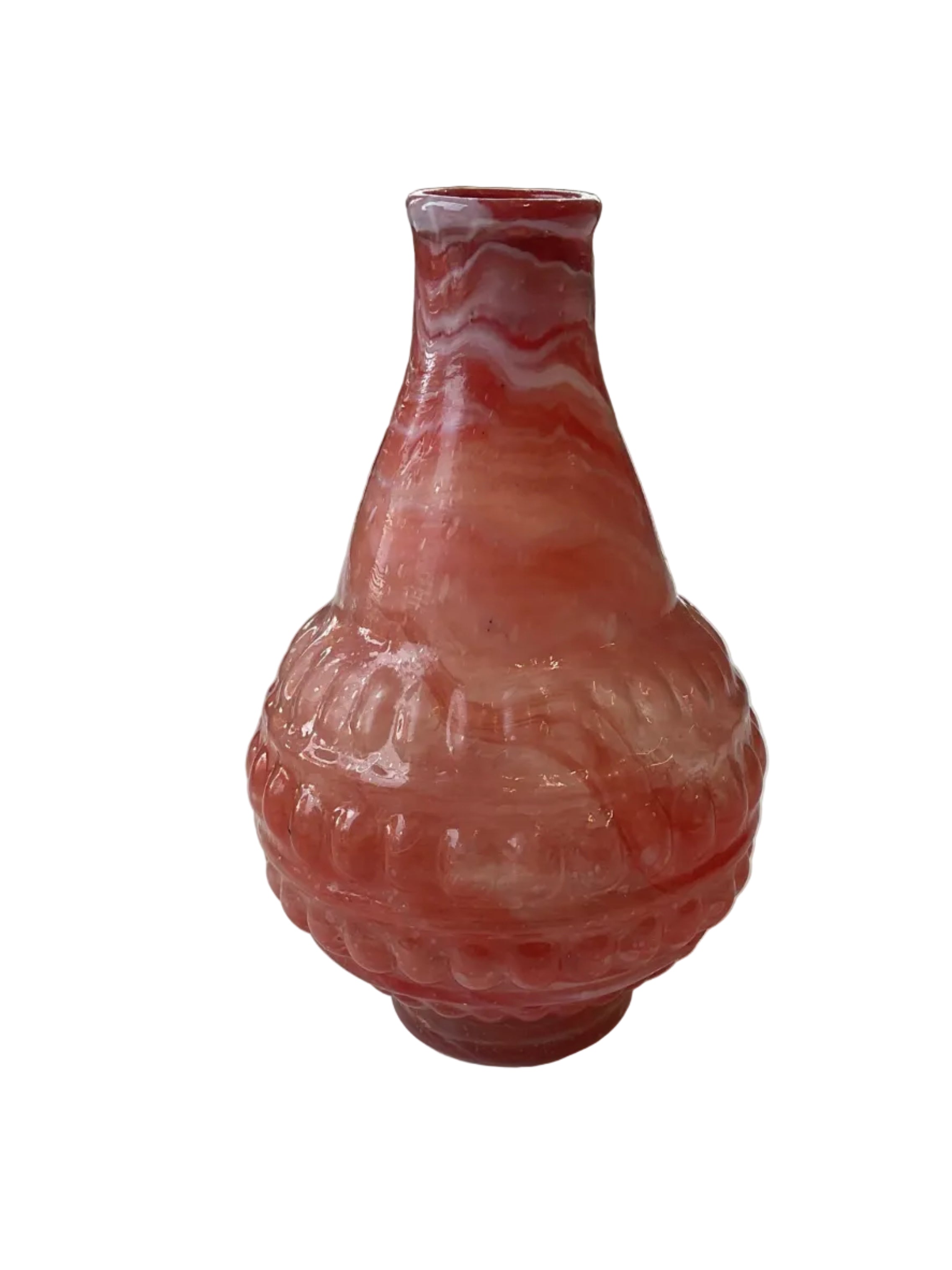 Orange Glass Vase, Small