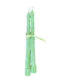 Asparagus-Shaped Beeswax Candles - Pair
