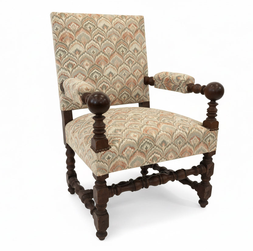 Antique French Napoleon Library Chair