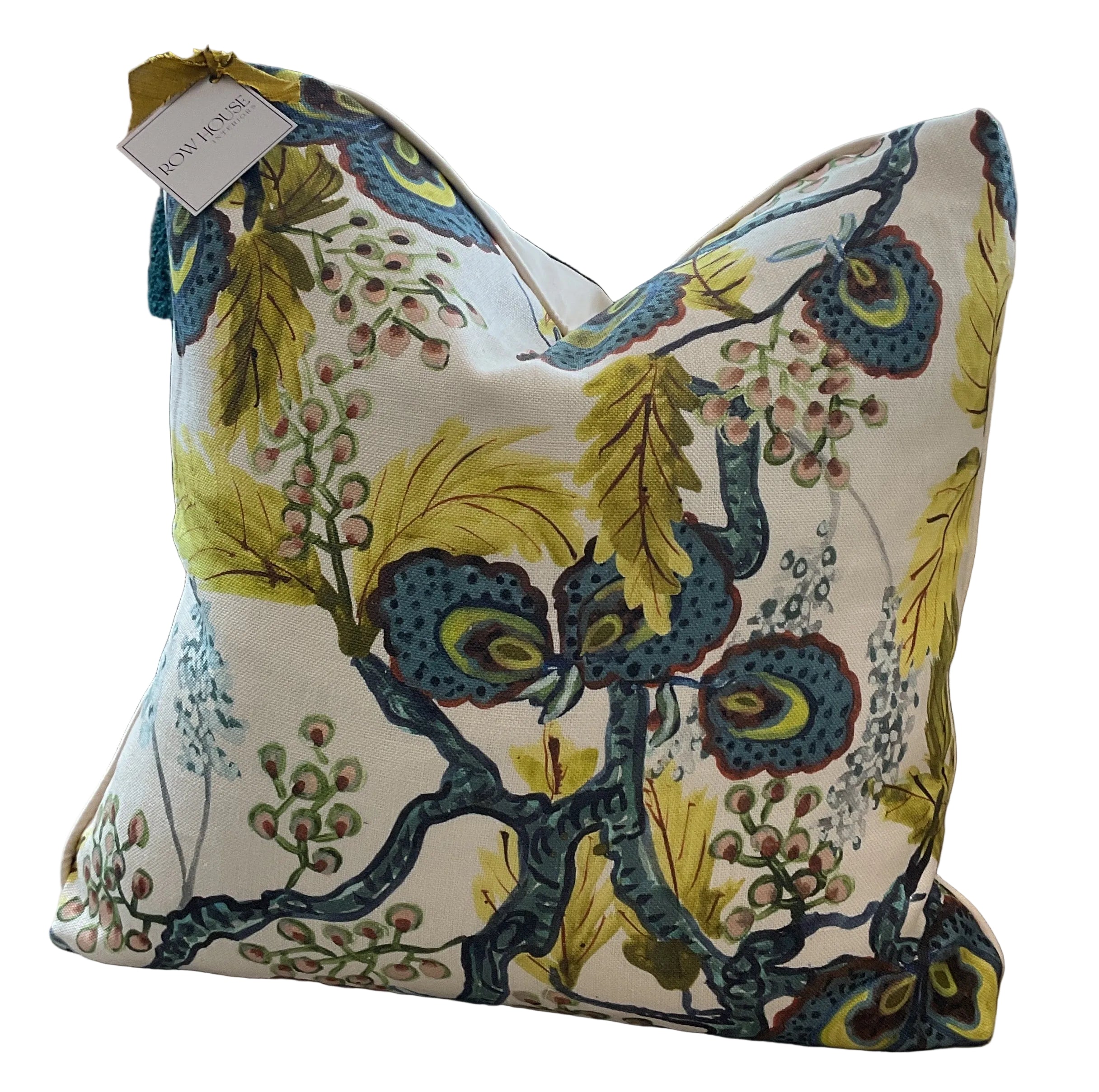 Custom Pillows  20x20 Blue/Yellow Floral