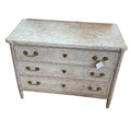 Antique White Washed Chest with Marble Top